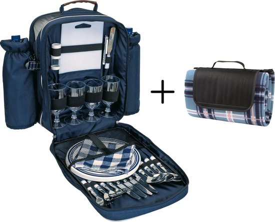 Sac de pique-nique Hydepark - avec couverture de pique-nique à carreaux