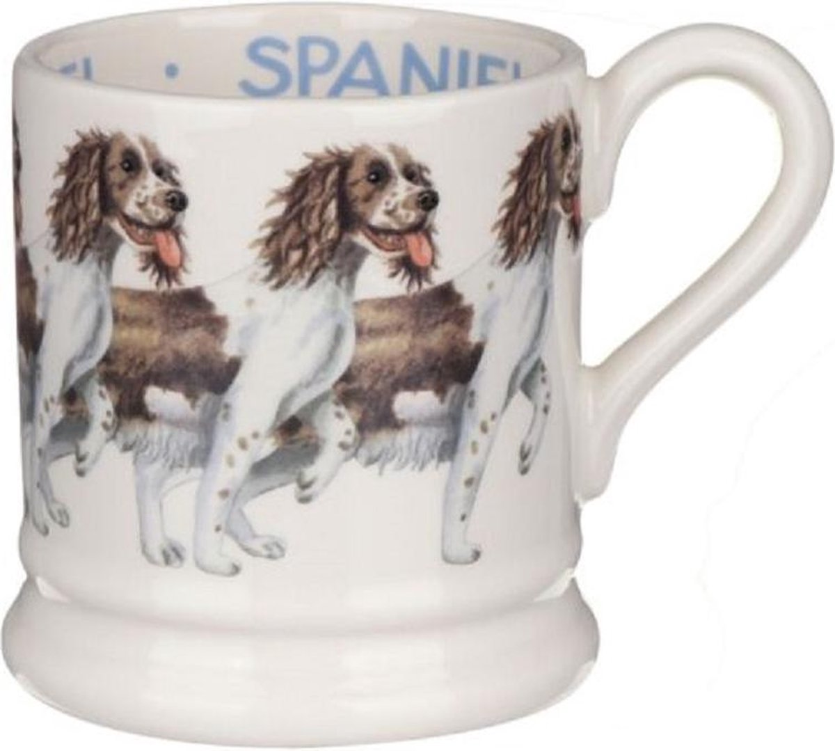 Emma Bridgewater Mug 1/2 Pint Dogs Spaniel Brown & Cream