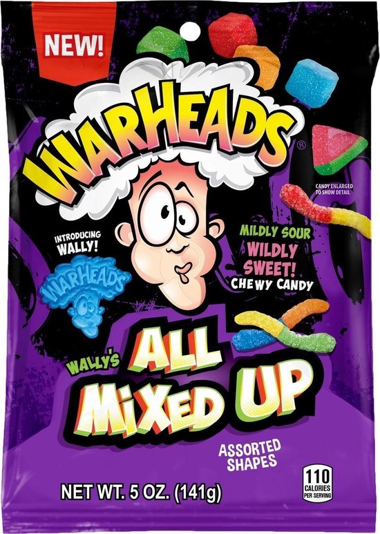 Warheads All mixed up 3x 141 gram