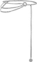 Jumalu Chainbelt - Kettingriem - Chain Belt - Taille Riem -Ketting - 90 cm - Zilverkleurig