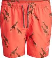 Jack & Jones Jack & Jones Bali Safari Zwembroek - Jongens - oranje (koraal) - bruin