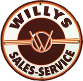 Willy's Ventes - Service Plaque Métal 60 cm