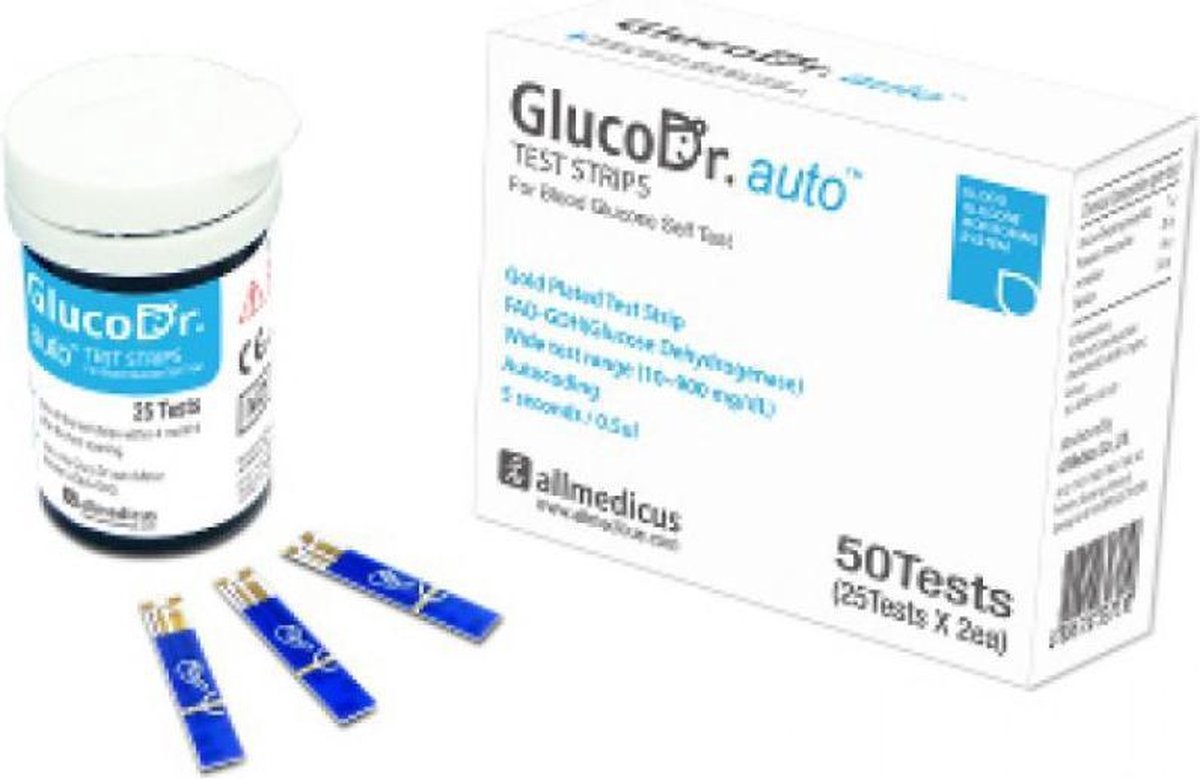 Bol Com Glucosafe Glucodr Bloedsuikermeter Bloedglucose Teststrips Glucosafe 2x25