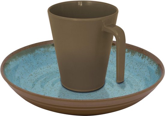Eurotrail Serviesset Ocean - 16delig - Blauw - Melamine van Eurotrail — afbeelding 5