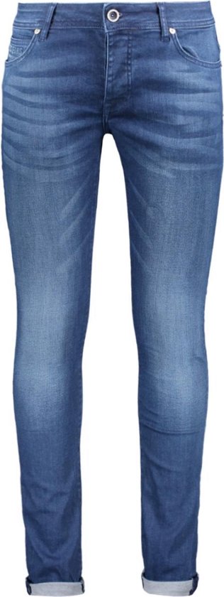 Cars Jeans Dust Super Skinny 75528 Blue Coated Mannen Maat - W36 X L32