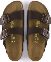 Birkenstock Arizona comfort slippers - donker bruin - Maat 43