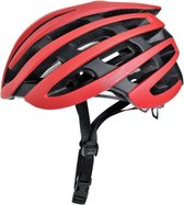 Fietshelm Matt Rood volwassenen - Large 58/61cm - wielrennen - Road helm
