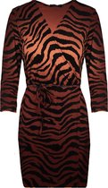 Zebra Dress Terracotta
