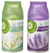 Air Wick Duopak MIX - Lavendel & Jasmjn Witte bloemen - Navulling 2 x 250 ml