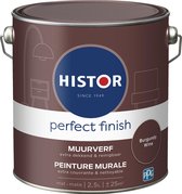 Histor Perfect Finish Muurverf Mat - Perfecte Dekking - Geurarm - 2.5L - Burgundy Wine - Donkerrood