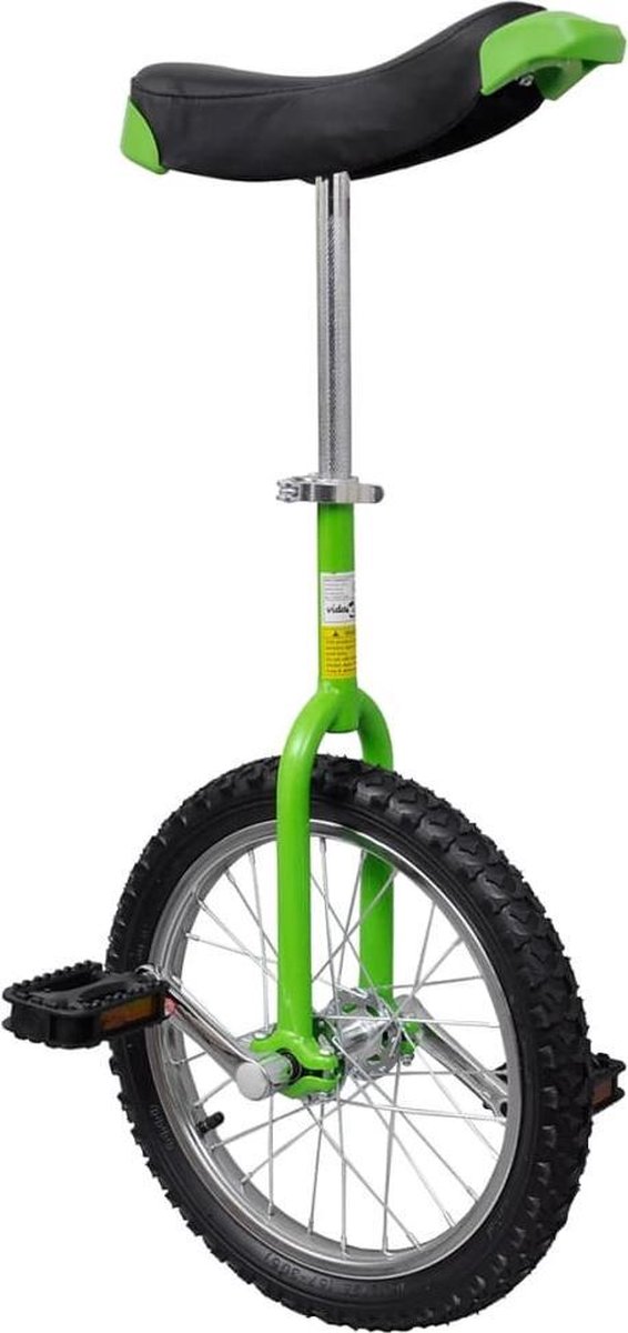 VidaXL Eenwieler verstelbaar(groen 16 inch )