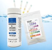 ATV PERFECTUM 150 stuks Zwembad test strips 5 in 1- Nederlandse Handleiding - Veilig zwemmen -  PH waarde en Chloor - Zwembadonderhoud - Watertester - teststrips water