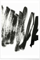 JUNIQE - Poster Black On White -20x30 /Wit & Zwart