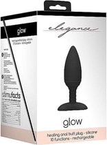 Heating Anal Butt Plug - Glow - Black