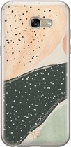 Samsung Galaxy A5 2017 siliconen hoesje - Abstract peach - Soft Case Telefoonhoesje - Multi - Print
