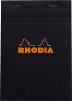 Rhodia Notitieblok A5 (no16) Zwart - Ongelinieerd