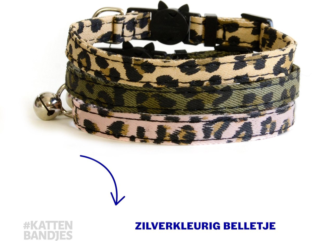 Hondenhalsband Bloem Hondenhalsband Pet Puppy Designer Product Hond & Kat Ketting Roze Dot-the collar_M