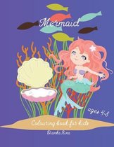 Mermaid colouring book for kids age 4-8