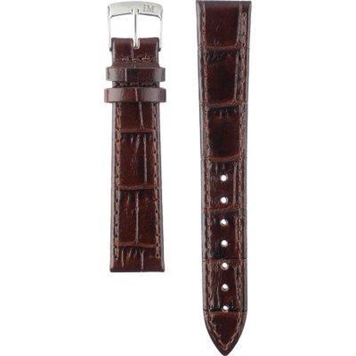 Morellato Horlogebandje - Morellato horlogeband X2524 Kajman - leer - Bruin - bandbreedte 16.00 mm