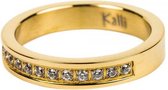 Kalli ring Crystal Row Goud-4008 (18mm)