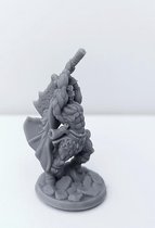 3D Printed Miniature - Barbarian Male 01 - Dungeons & Dragons - Hero of the Realm KS