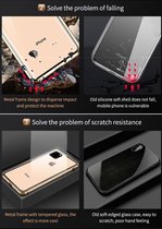 Urban Landscape Iphone XR Metal Magnetic Adsorption case - Iphone XR Double-sided Tempered glass Phone case & Phone screen protector - Easy to install