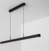 Groenovatie LED Linear Hangarmatuur - 48W - 120cm - Mat Zwart - Warm Wit