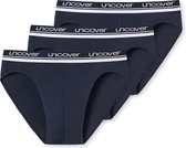 Schiesser Uncover Heren Rio-Slip - Blauw - 3-Pack - Maat XL