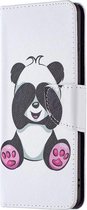 Panda beer agenda book case hoesje Telefoonhoesje geschikt voor Samsung Galaxy A32 4G