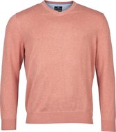 R.B. Boston - V-hals Pullover - 100% katoen - kleur: Coral - Maat: XL