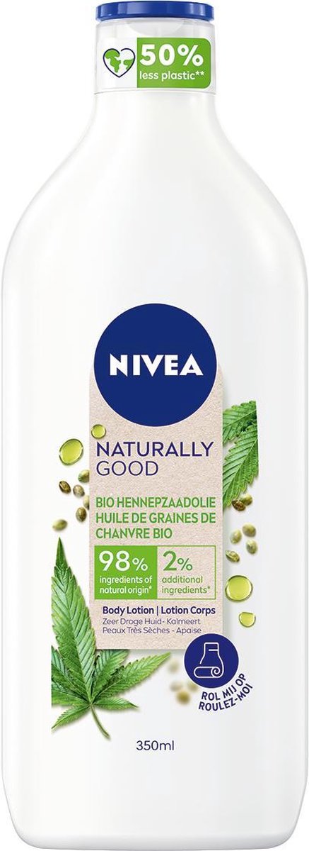 NIVEA Naturally Good Bio Hennepzaadolie body Lotion - 350 ML