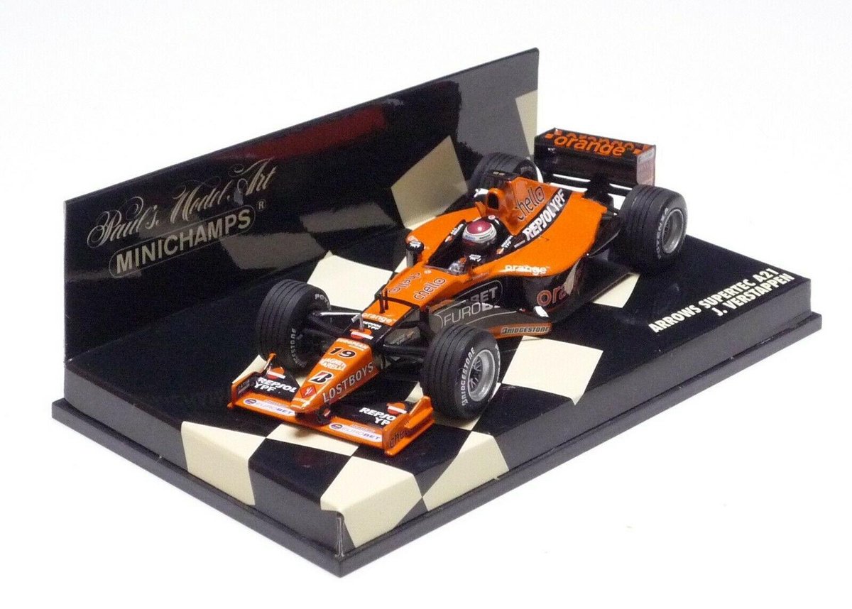 Arrows Supertec A21 Jos Verstappen (Oranje) (12 cm) 1/43