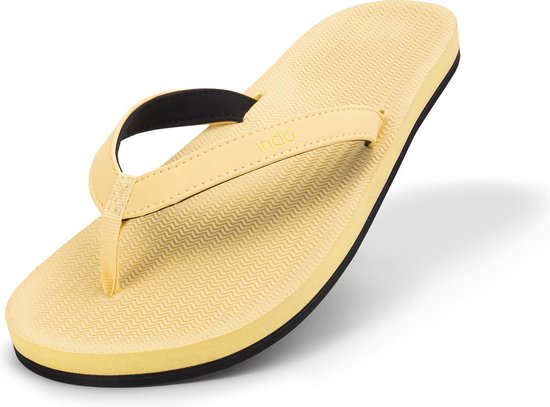 Indosole Flip Flops Essential Light - Zomer slippers - Dames - Geel -... | bol.com