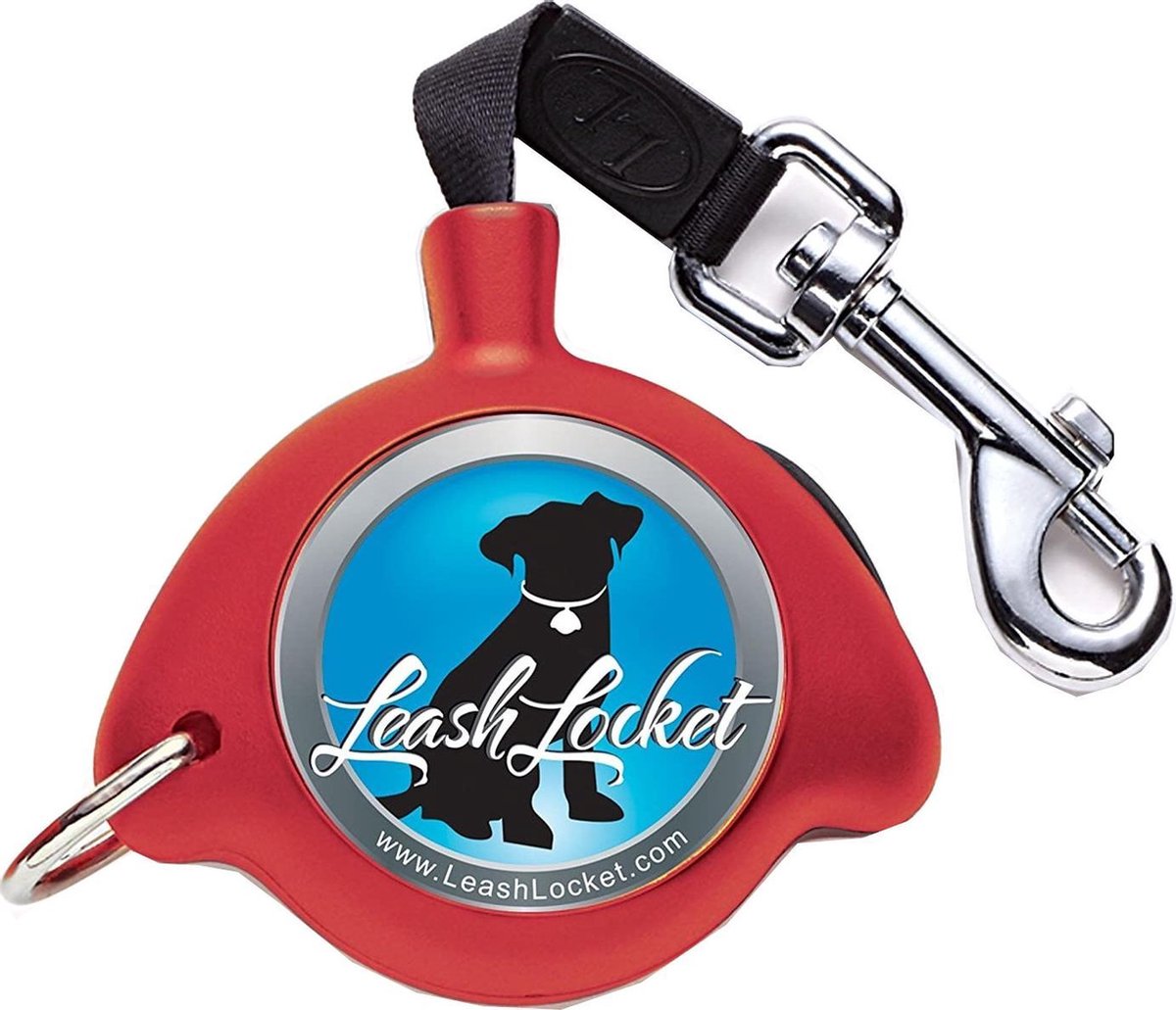 Altranet Hondenriem Leashlocket Nylon Rood Maat S