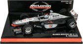 McLaren Collection Mercedes MP4-17D D. Coulthard (Zilver) (12 cm) 1/43 MiniChamps - Modelauto - Schaalmodel - Model auto - Miniatuurautos - Miniatuur auto