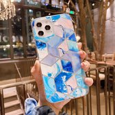 IMD Marble Pattern Shockproof TPU beschermhoes voor iPhone 11 Pro (A2)