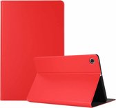 Voor Lenovo M10 Plus Voltage Craft Texture TPU Horizontale flip beschermhoes met houder (rood)