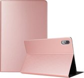 Voor Lenovo Tab P11 Pro (TB-XJ706F) Voltage Craft Texture TPU Horizontale Flip beschermhoes met houder (Rose Gold)