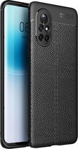 Voor Huawei nova 8 5G Litchi Texture TPU schokbestendig hoesje (zwart)