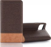 Cross Texture Horizontale Flip Leren Case met houder & kaartsleuven & portemonnee voor iPhone 11 Pro (donkerbruin)
