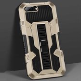 Voor iPhone 8 Plus / 7 Plus Vanguard Warrior All-inclusive tweekleurige schokbestendige TPU + pc-beschermhoes met houder (goud)
