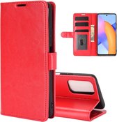 Voor Huawei Honor 10X Lite R64 Textuur Enkele Horizontale Flip Leren Case met Houder & Kaartsleuven & Portemonnee & Fotolijst (Rood)