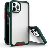 Bright Shield PC + TPU beschermhoes voor iPhone 11 Pro (donkergroen + oranje)