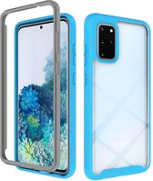 Voor Samsung Galaxy S20 + schokbestendige sterrenhemel pc + TPU beschermhoes (hemelsblauw)