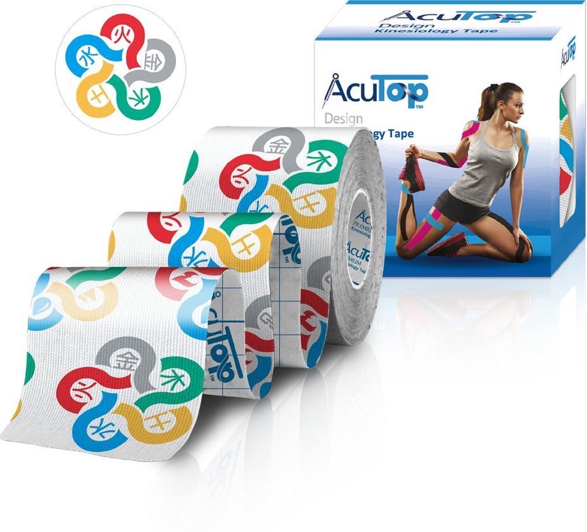 Acutop - Design Kinesio Tape - Five Elements - 5cm x 5m