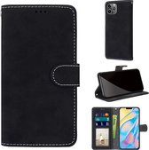 Retro Frosted Horizontale Flip PU lederen tas met houder & kaartsleuven & portemonnee & fotolijst voor iPhone 12 Pro Max (zwart)