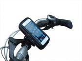 Fiets/Motor/Scooter houder voor smartphones (universeel maat M), Waterdichte Fietshouder Schokbestendig, passende maten: lengte +/- 100-126mm, breedte +/- 40-61mm voor o.a. Iphone 5 / 5s / 5c, 4 / 4s en Galaxy S4 mini enz.