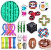 Fidget Toys pakket XXL | 25 toys | pop it | simple dimple | wacky tracks | mochi squishy | snapperz