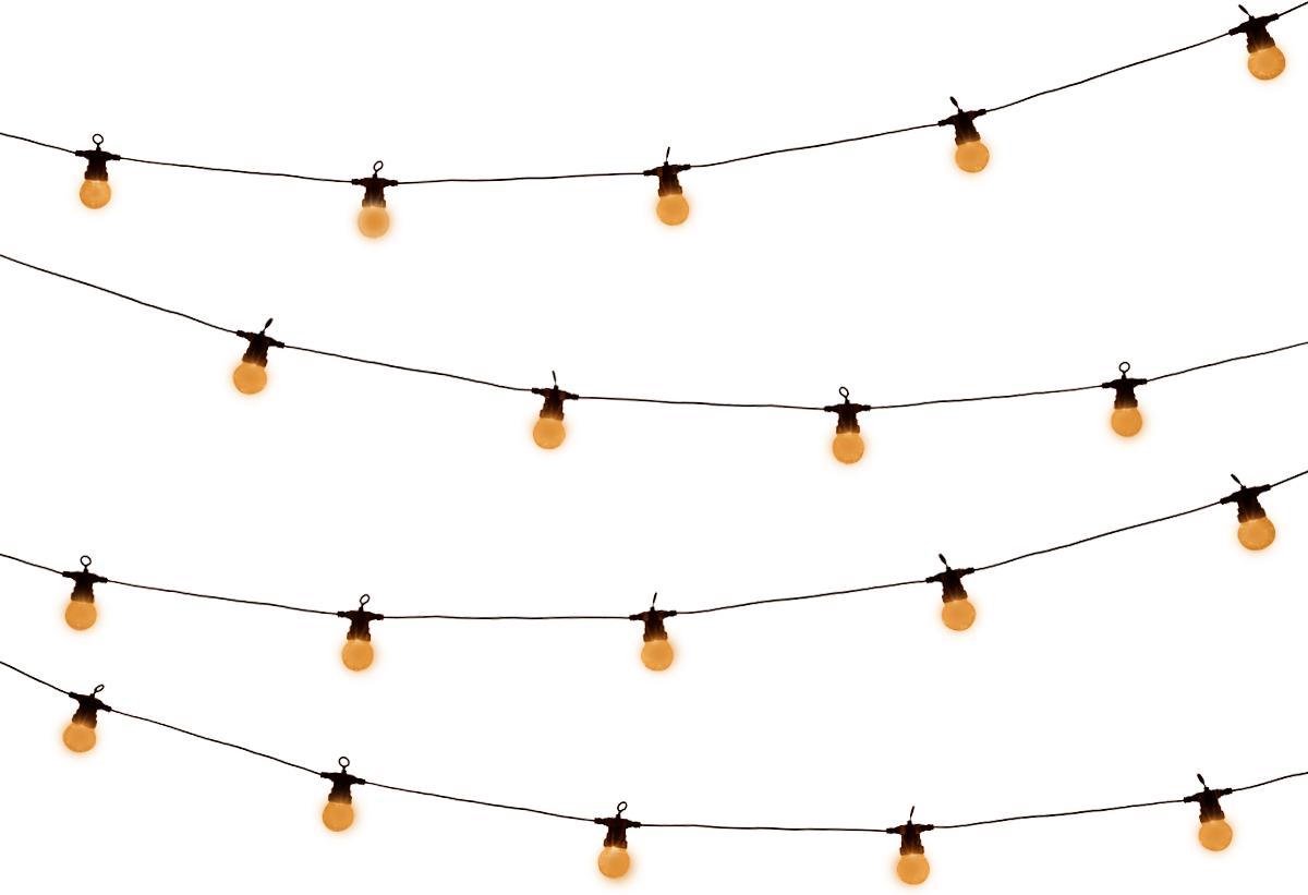Tuin lichtsnoer met warm-wit lampjes van WDMT 13,55 meter lang 20 stuks LED lamp tuin verlichti