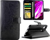 Voor Vivo Y97 Crazy Horse Texture Leather Horizontale Flip Beschermhoes met houder & kaartsleuven & portemonnee & fotolijst (zwart)